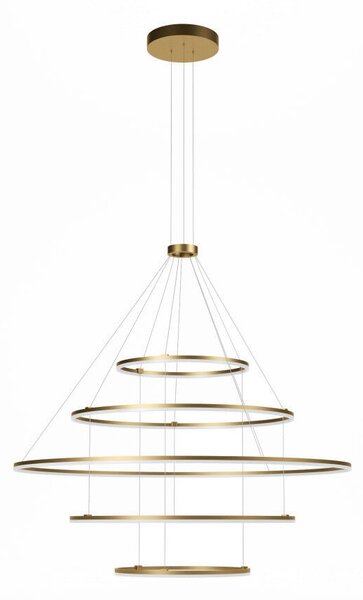 ORBIT LED csillár 5 gyűrű, bronz- TRIAC