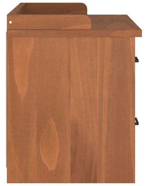 VidaXL SANDNES tömör fenyőfa előszobapad 87x40x50 cm