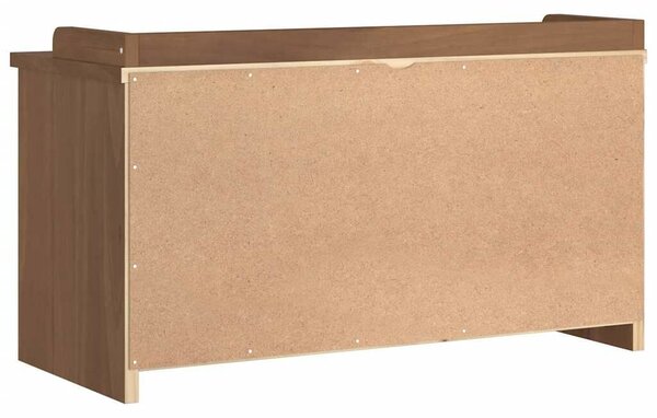 VidaXL SANDNES tömör fenyőfa előszobapad 87x40x50 cm