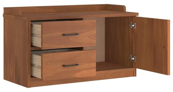 VidaXL SANDNES tömör fenyőfa előszobapad 87x40x50 cm