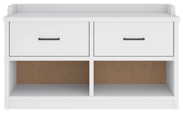 VidaXL SANDNES fehér tömör fenyőfa előszobapad 87x40x50 cm