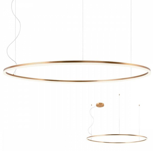 ORBIT LED függőlámpa, ?150cm, bronz színű, dimmelhető