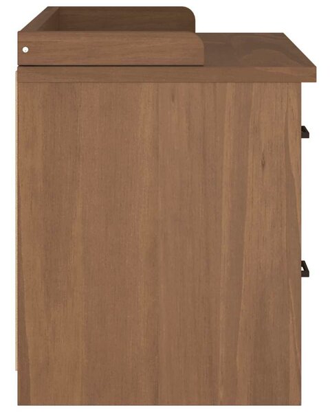 VidaXL SANDNES tömör fenyőfa előszobapad 87x40x50 cm