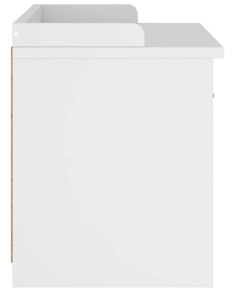 VidaXL SANDNES fehér tömör fenyőfa előszobapad 87x40x50 cm