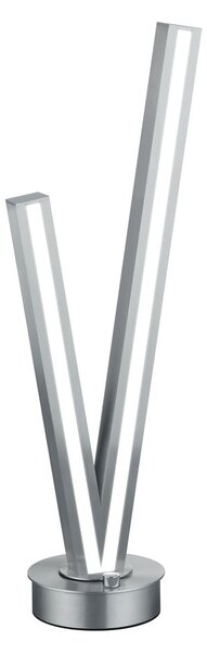 Szürke LED asztali lámpa hangvezérléssel-mobil alkalmazás vezérléssel, fém búrával (magasság 67,5 cm) Cicanto – CINQUE