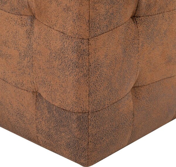VidaXL 2 db barna művelúr éjjeliszekrény 30 x 30 x 30 cm