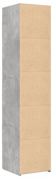 VidaXL betonszürke szerelt fa magasszekrény 40x42,5x185 cm