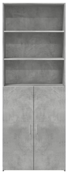 VidaXL betonszürke szerelt fa magasszekrény 70 x 42,5 x 185 cm