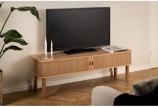 Natúr színű TV-állvány tölgyfa dekorral 140x45 cm Langley – Actona