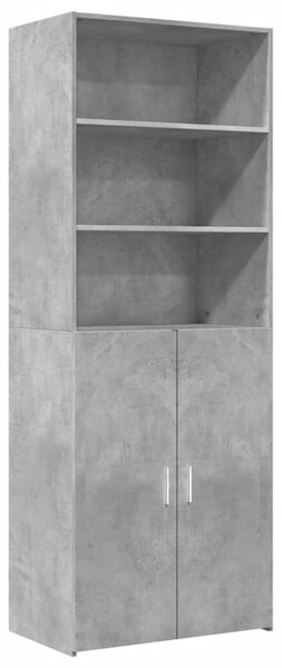 VidaXL betonszürke szerelt fa magasszekrény 70 x 42,5 x 185 cm