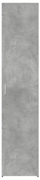 VidaXL betonszürke szerelt fa magasszekrény 40x42,5x185 cm