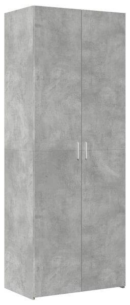 VidaXL betonszürke szerelt fa magasszekrény 70 x 42,5 x 185 cm