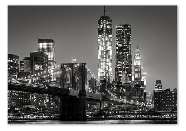 Akrilüveg fotó Manhattan éjjel