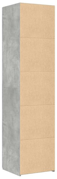 VidaXL betonszürke szerelt fa magasszekrény 45 x 42,5 x 185 cm