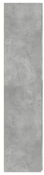 VidaXL betonszürke szerelt fa magasszekrény 70 x 42,5 x 185 cm