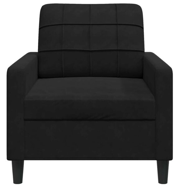 VidaXL fekete bársony kanapéfotel 60 cm