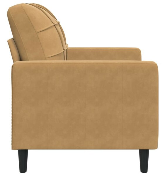VidaXL barna bársony kanapéfotel 60 cm