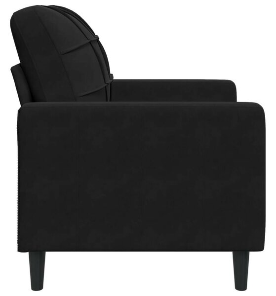 VidaXL fekete bársony kanapéfotel 60 cm