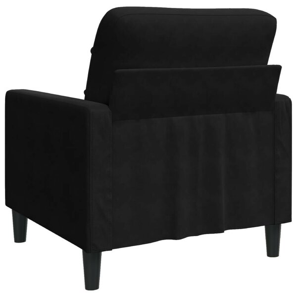 VidaXL fekete bársony kanapéfotel 60 cm