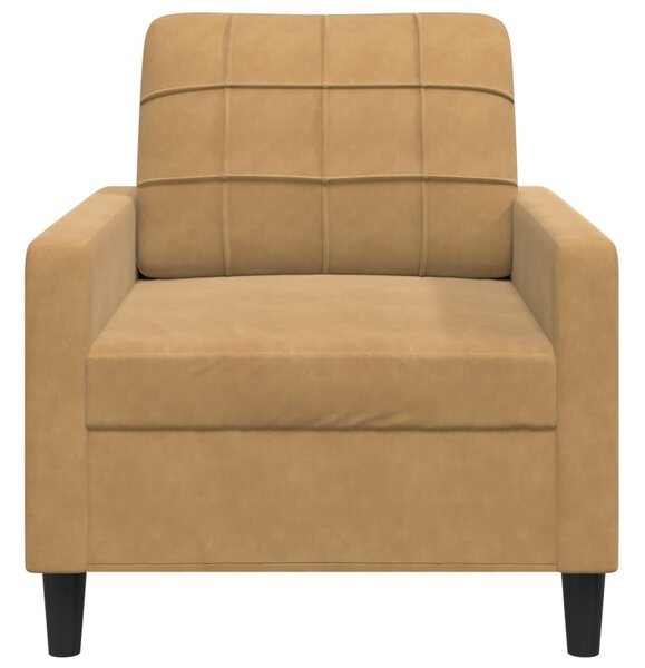 VidaXL barna bársony kanapéfotel 60 cm