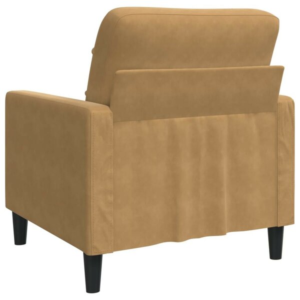 VidaXL barna bársony kanapéfotel 60 cm