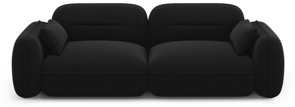 Fekete bársony kanapé 230 cm Audrey – Interieurs 86
