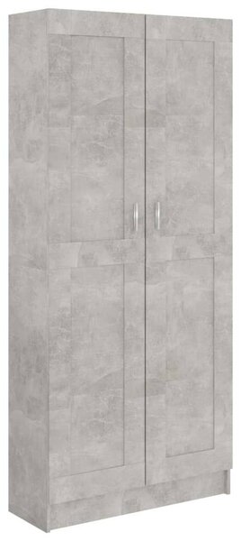 VidaXL betonszürke szerelt fa könyvszekrény 82,5 x 30,5 x 185,5 cm