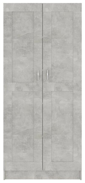 VidaXL betonszürke szerelt fa könyvszekrény 82,5 x 30,5 x 185,5 cm
