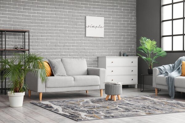 Sötétszürke szőnyeg 80x150 cm Soft – FD