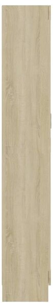 VidaXL sonoma tölgy színű szerelt fa könyvszekrény 82,5x30,5x185,5 cm