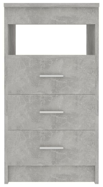 VidaXL betonszürke szerelt fa fiókos szekrény 40 x 50 x 76 cm