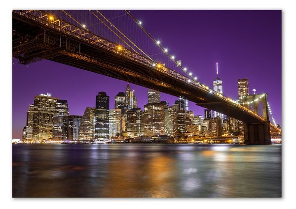 Akrilüveg fotó Manhattan éjjel