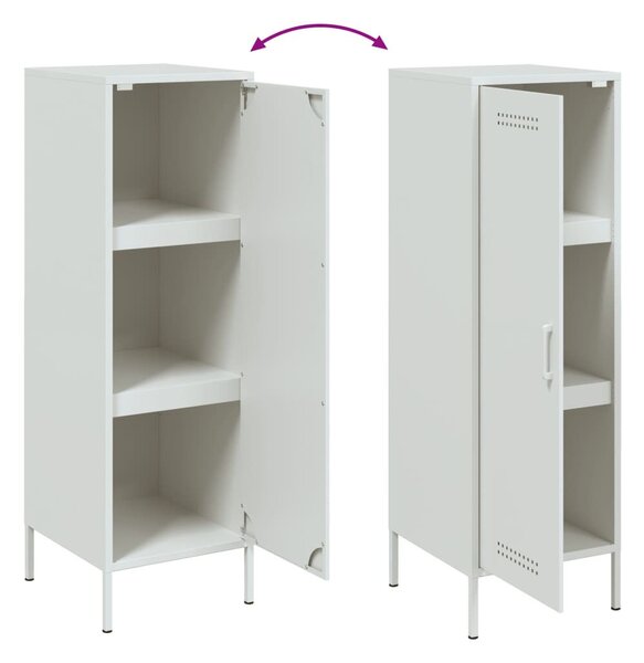 VidaXL fehér acél magasszekrény 36 x 39 x 113 cm