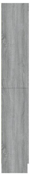 VidaXL szürke sonoma szerelt fa vitrinszekrény 82,5x30,5x185,5 cm