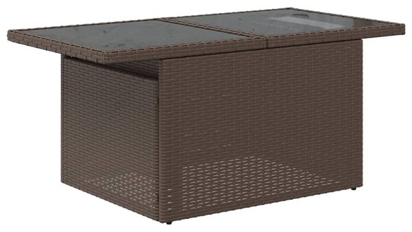 6 részes barna polyrattan kerti ülőgarnitúra párnával