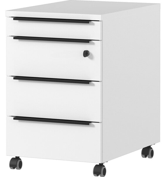 Fehér zárható szekrény 42x63 cm Mailand – Germania