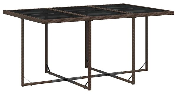 11 részes barna polyrattan kerti ülőgarnitúra párnákkal