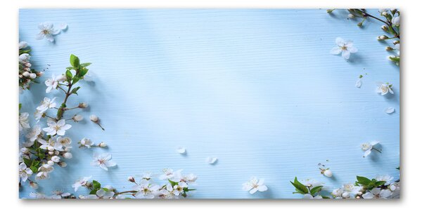 Akrilkép Cseresznye virágok háttér