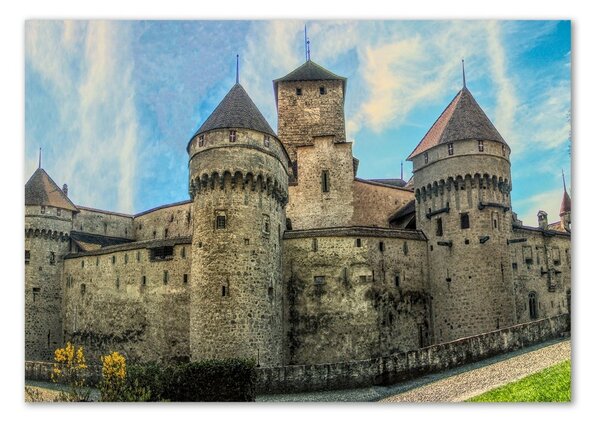 Üvegkép falra Castle svájcban