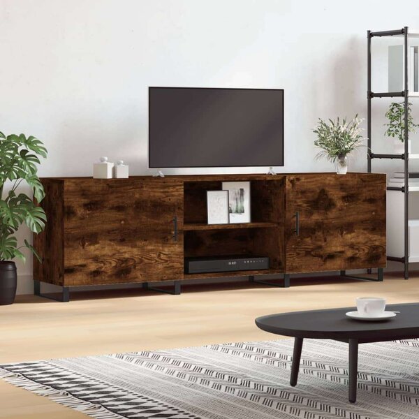 VidaXL füstös tölgyszínű műfa TV-szekrény 150x30x44,5 cm