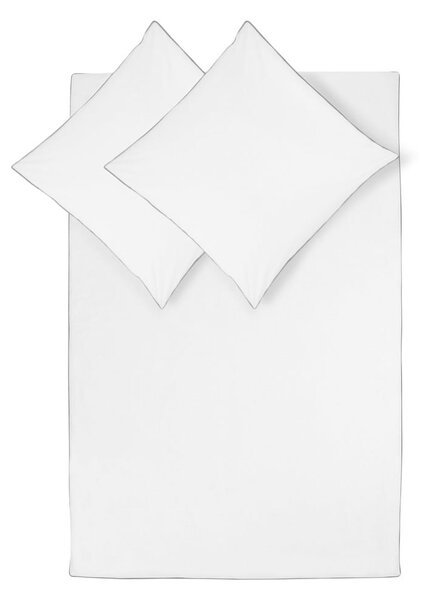Fehér kétszemélyes pamut-perkál ágyneműhuzat, 200 x 200 cm - Westwing Collection