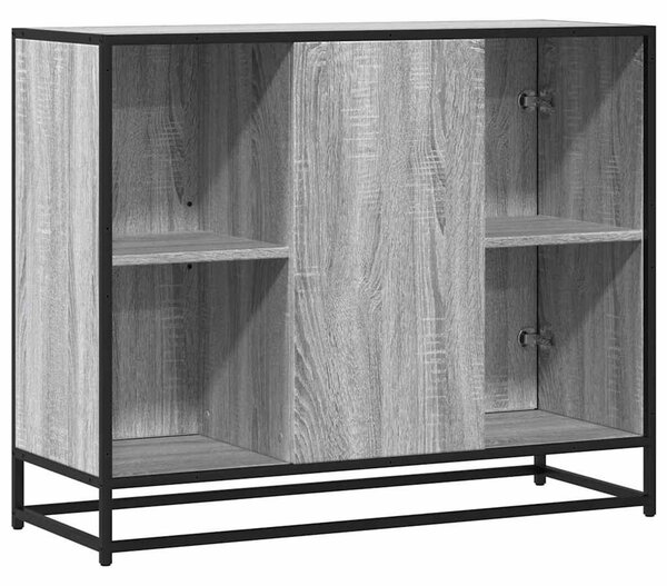 VidaXL szürke sonoma színű szerelt fa tálalószekrény 92 x 35 x 76 cm