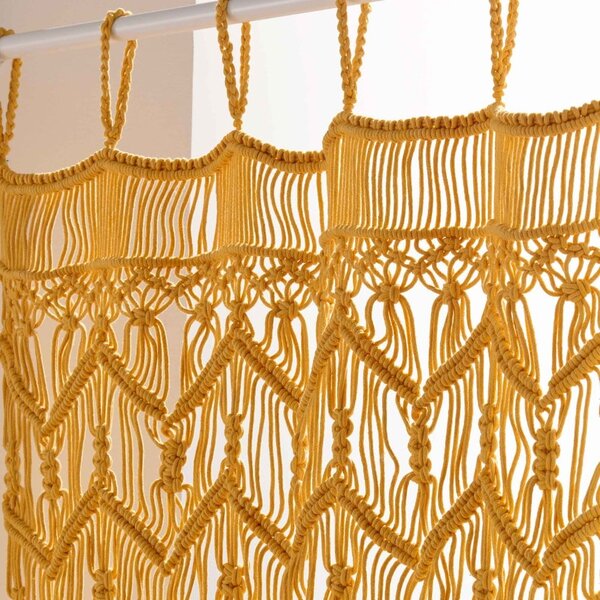 Sárga függöny ajtóra 90x200 cm Macarena – douceur d'intérieur