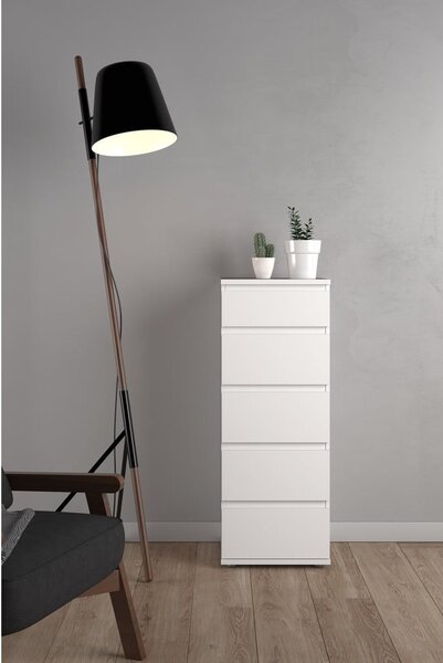 Fehér magas komód 40x107 cm Nova – Tvilum