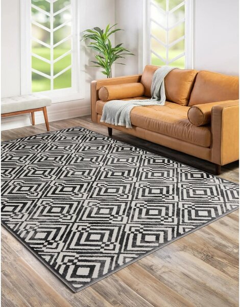 Sötétszürke szőnyeg 133x190 cm Soft – FD