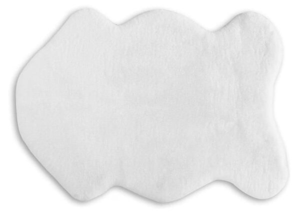 Fehér szintetikus szőrme szőnyeg 60x100 cm Pelush White – Mila Home