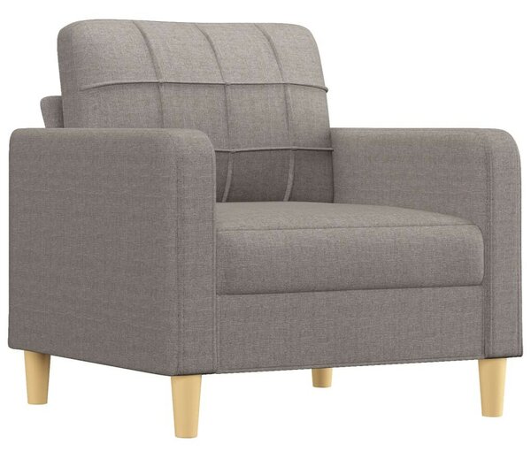 VidaXL tópszínű szövet kanapéfotel lábtartóval 60 cm