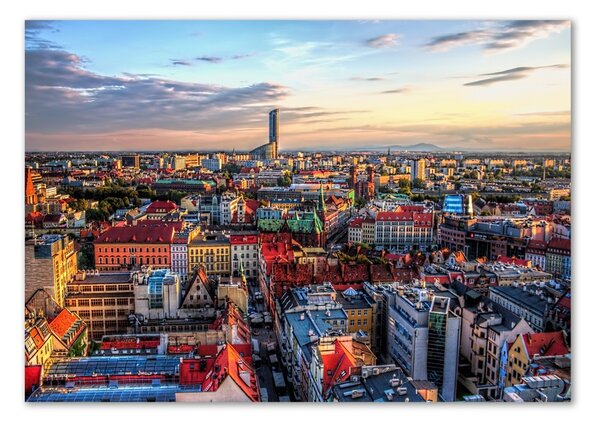 Üvegkép falra Panorama wroclaw