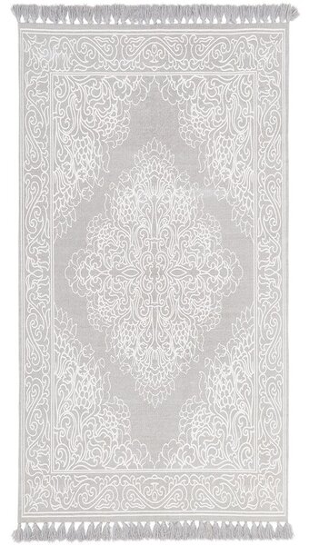 Salima szürke kézzel szőtt pamut szőnyeg, 700 x 140 cm - Westwing Collection