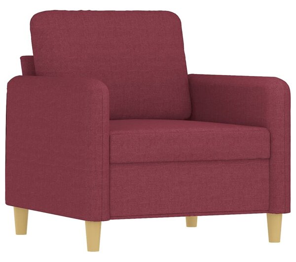 VidaXL bordó szövet kanapéfotel lábtartóval 60 cm